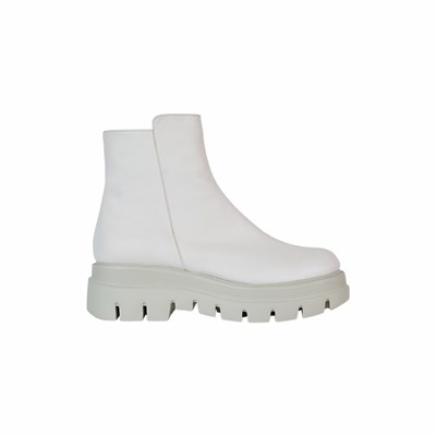 Brunate Biker Boot Stiefeletten Damen Weiß | MUBL84916