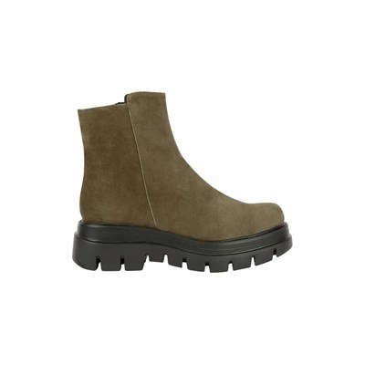 Brunate Combat Boot Ballerinas Damen Grau Braun | POKH29360