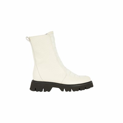 Brunate Gesteppt Stiefeletten Damen Weiß | SJOG30456