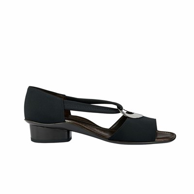 Brunate Iconic Sandal With Ring Ballerinas Damen Schwarz | NQSO05384