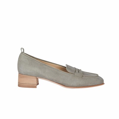 Brunate Loafer With A Sportliche Heel Pumps Damen Grau | OCME43870