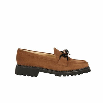 Brunate Loafer With Accessory Ballerinas Damen Braun | ODVR36821