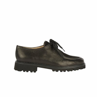 Brunate Man Tailored Spitze Up Ballerinas Damen Schwarz | LCDQ03978