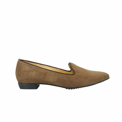 Brunate Pointy Hausschuhe Stylen Flache Ballerinas Damen Braun | ADRG35079
