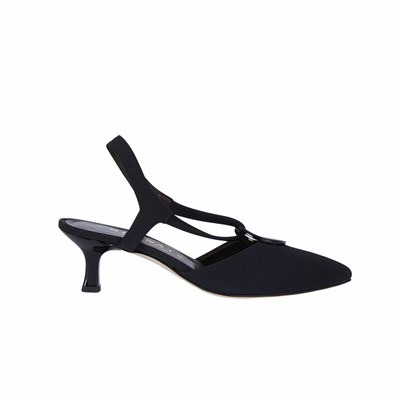 Brunate Slingback With Ring Sandalen Damen Schwarz | WVXN63108