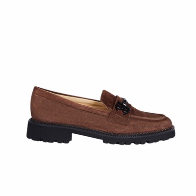 Brunate Sportliche Loafer Ballerinas Damen Braun | VUAC29507