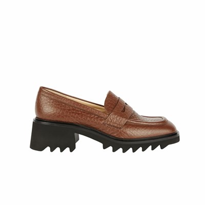 Brunate Sportliche Squared Loafer Pumps Damen Braun | INFX09862