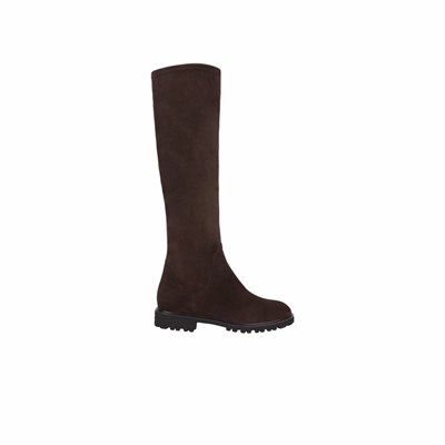 Brunate Sportliche Stretch Boot Kniehohe Stiefel Damen Braun | OTHM98705