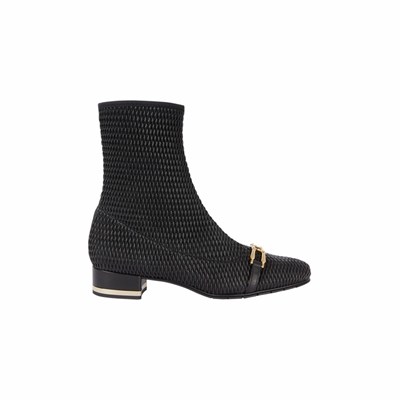 Brunate Stretch Material Stiefeletten Damen Schwarz | QRVX93541
