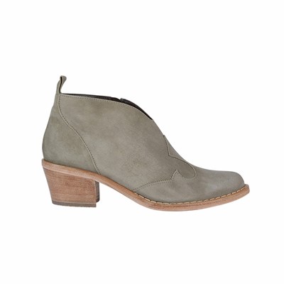 Brunate Western Boot Stiefeletten Damen Olivgrün | MKPF36795